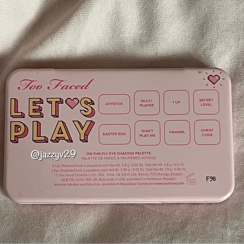 💓Too Faced Let's Play Mini Eyeshadow Palette💓